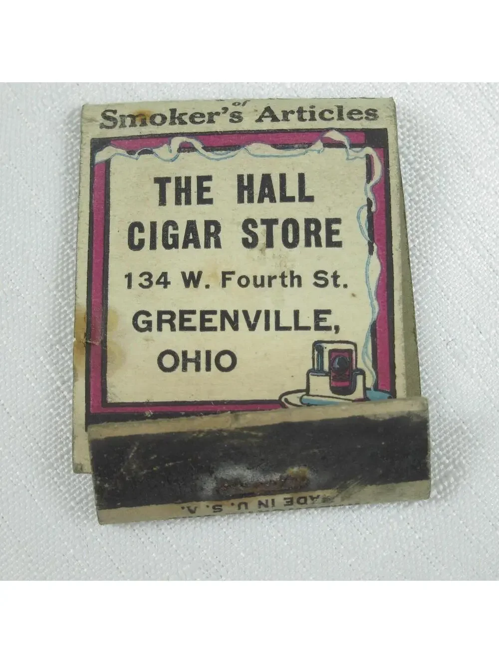 2 Vintage Matchbook Cover King Edwards Cigars Florida, The Hall Cigar Store Ohio